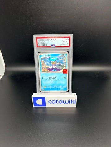 Pokémon - 1 Graded card - Quaxly 019/M-P - Japanese, Hobby en Vrije tijd, Nieuw