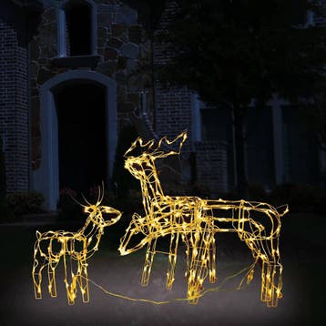 vidaXL 3-delige Kerstverlichting rendieren 229 LEDs, Verzenden, Nieuw