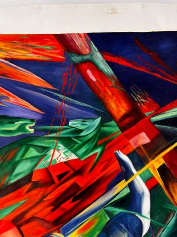 Het Lot der Dieren – Handgeschilderd - Franz Marc, Ophalen of Verzenden, Nieuw