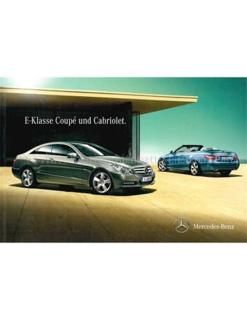2011 MERCEDES BENZ E-KLASSE COUPÉ | CABRIOLET BROCHURE, Nieuw, Author