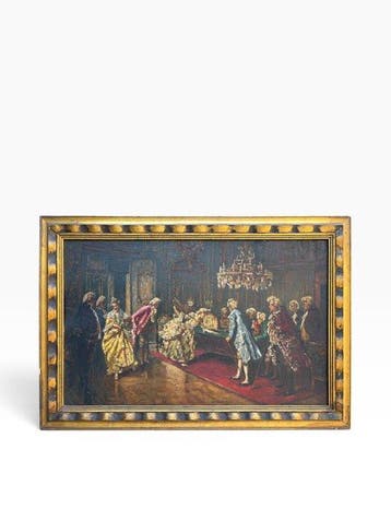 Europese school (XIX) - Scena aristocratica settecentesca