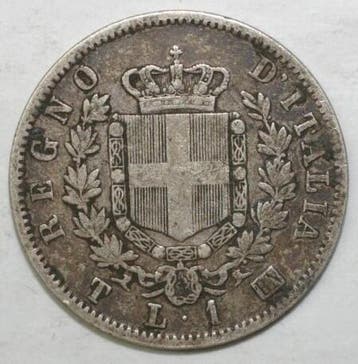 1 Lira Italie Italy 1 Lire 1863 T Tres Tres Beau, Postzegels en Munten, Verzenden