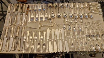 arthur - Bestekset - Verzilverd - Koningen 8 mensen