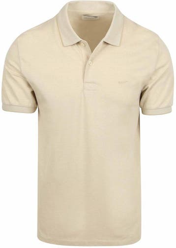 Gant 2Tone Piqué Poloshirt Ecru maat L Heren, Maat 52/54 (L), Verzenden, Nieuw, GANT