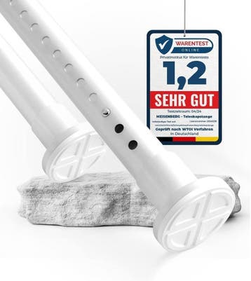 Telescopische Spanstang 260-310cm - Retourdeal 33% Korting, Huis en Inrichting, Ophalen of Verzenden, Zo goed als nieuw, Wit