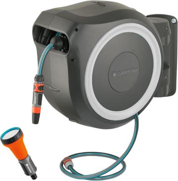 Automatische Slanghaspel 25m | Tweedekansje | OP=OP, Ophalen of Verzenden, Zo goed als nieuw, Tuinslanghaspel