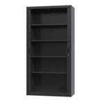Nieuwe roldeurkast - 195x100x45cm - archiefkast - zwart, Nieuw, Metaal, Modern, 25 tot 50 cm