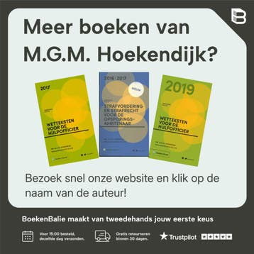 Zakboek strafvordering voor de hulpofficier 2014, Verzenden, Gelezen, M.G.M. Hoekendijk