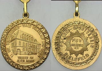 Medaille vergoudet 1978 Bielefelder medaille 11 Int Teuto..., Verzenden