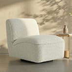 *WOONWINKEL* Draaibare Fauteuil Beige Zonder Armleuning, Verzenden, Nieuw, Stof