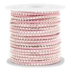 1 meter Imitatie leer 3mm met goud aluminium studs Imi su..., Ophalen of Verzenden, Nieuw, Draad