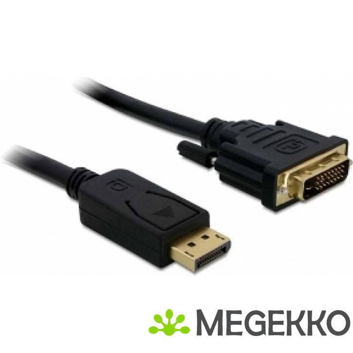 Delock 82592 Kabel DisplayPort 1.3 male > DVI 24+1 male, Computers en Software, Overige Computers en Software, Nieuw, Verzenden