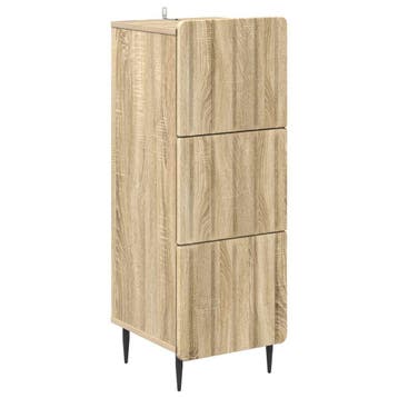 vidaXL Ladenkast Sonoma Eiken 33 x 34,5 x 92 cm Bewerkt hout, Verzenden, Nieuw