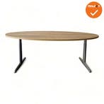 Ahrend 500 vergadertafel - 200x120cm - Ovaal - Antraciet..., Vergader- of Presentatieruimte, Ophalen of Verzenden, Gebruikt, Tafel
