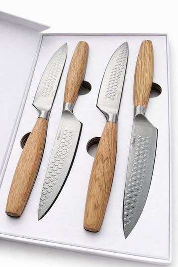 Luxury Steak Knives - European Oak Wood - Boska -