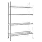 Vogue voorraadrek met 4 schappen 122x45,7cm, Verzenden, Nieuw in verpakking