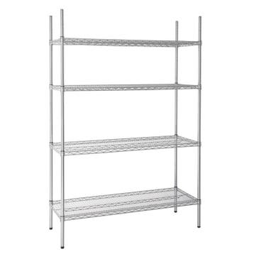 Vogue voorraadrek met 4 schappen 122x45,7cm, Verzenden, Nieuw in verpakking