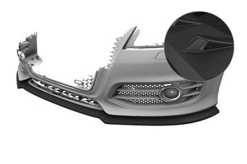 Cup spoilerlip voor Audi S3 (8P/8PA) CSL890-M, Verzenden, Nieuw