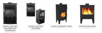 Een goedkope Casiple houtkachel koop je bij 123Rookkanaal, Ophalen of Verzenden, Nieuw, Hout, Vrijstaand
