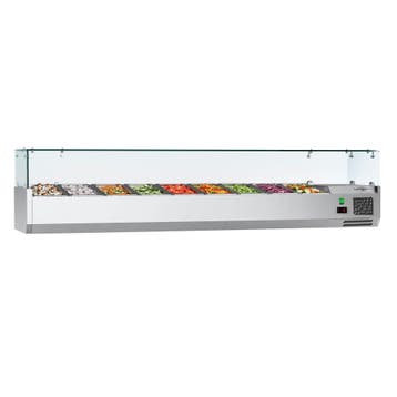 GGM Gastro | Opzetkoelvitrine ECO - 1800x335mm - 8x GN 1/4 |, Verzenden