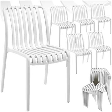 Tuinstoelen Alcudia, weerbestendig, stapelbaar, Verzenden, Nieuw
