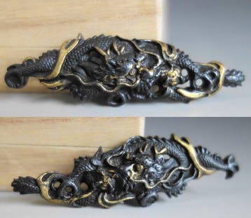 Menuki - Koper - large dragon - Japan - Edo Periode