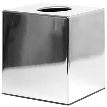 Vierkante tissuebox van chroom | 120x120x130(h)mm Bolero, Verzenden, Nieuw in verpakking
