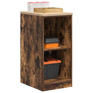 vidaXL Garagekast 40x51x85 cm massief grenenhout gerookt, Verzenden, Nieuw