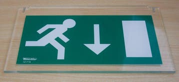 Famostar 121718 Pictogram noodverlichting Y EZ beneden 1.0, Verzenden