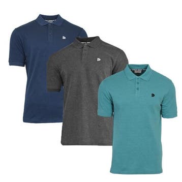 Donnay Donnay Heren - 3-Pack - Polo shirt Noah - Navy /, Verzenden, Nieuw