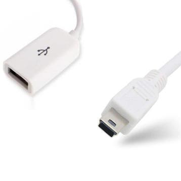 USB A naar mini USB verlengkabel - OTG kabel - 1 meter, Doe-het-zelf en Verbouw, Elektra en Kabels, Ophalen of Verzenden, Nieuw