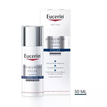 Eucerin Hyaluron-Filler Extra Rijk Nachtcrème (Nachtcreme), Verzenden, Nieuw
