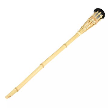 Benson Sfeervolle bamboe tuinfakkel - solar - 78 cm - war..., Ophalen of Verzenden, Nieuw