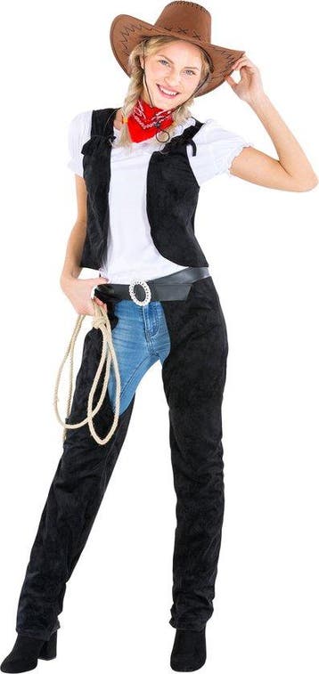 2dekans | dressforfun - vrouwenkostuum cowgirl wild Amber, Ophalen of Verzenden, Zo goed als nieuw