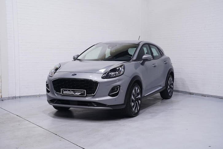 Zakelijke Lease |  Ford Puma 1.0 EcoBoost Hybrid Titanium, Auto's, Ford, Dealer onderhouden, Lease, Zwart, Automaat, SUV of Terreinwagen