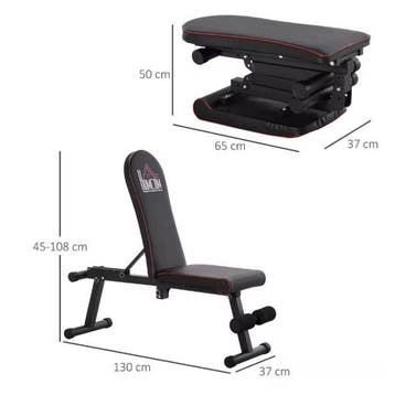 Verstelbare Halterbank – 6 Posities Fitnessbank Opvouwbaar, Verzenden, Nieuw