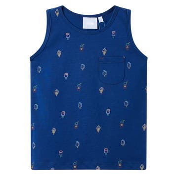 vidaXL Kindertopje 140 donkerblauw, Verzenden, Nieuw