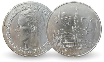 50 Francs 1958 - Expo Brussel, Verzenden