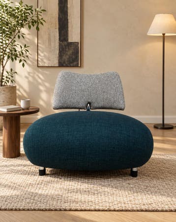 NIEUW Leolux Pallone Fauteuil Groen/Ecru | NP €2.459, Huis en Inrichting, Nieuw, 75 tot 100 cm, Ophalen of Verzenden, 75 tot 100 cm
