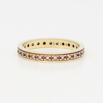 Ring - 14 karaat Geel goud Diamant (Natuurlijk), Nieuw
