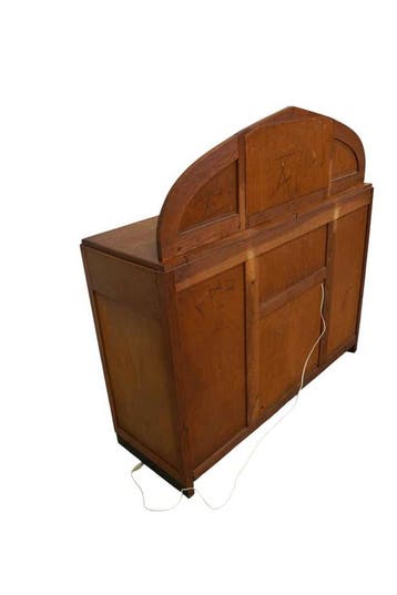 Antiek Amsterdamse School dressoir – eiken buffetkast met sp, Ophalen of Verzenden, Nieuw
