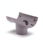 Pvc mastgoot uitloop grijs-150 x 80/70 mm, Verzenden, Nieuw