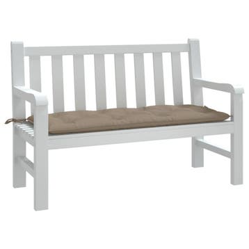 vidaXL Tuinbankkussen 120x50x7 cm oxford stof taupe, Verzenden, Nieuw
