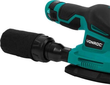 2dekans | VONROC Accu Schuurmachine 12V - Incl. Accu, usb-c, Ophalen of Verzenden, Zo goed als nieuw