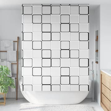 vidaXL Doucherolgordijn 160x240 cm stofbreedte 156 cm, Verzenden, Nieuw