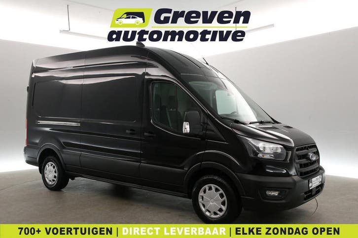 Ford Transit 2.0 TDCI L3H3  Airco  Cruise  3 Zits, Auto's, Bestelauto's, Te koop, Handgeschakeld, Diesel, Zwart, Ford, Verzenden