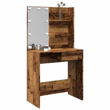 vidaXL Kaptafel met LED-verlichting 74,5x40x141 cm oud, Verzenden, Nieuw