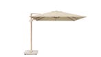Challenger T2 premium parasol 300x300 cm teak champagne, Tuin en Terras, Parasols, Ophalen of Verzenden, Nieuw