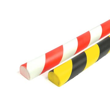 Stootrand foam, model 3 – 1 meter - Geel & Zwart -, Verzenden