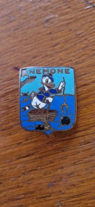 Metaal - Broche - Insigne van de mijnenveger Anémone, Nieuw